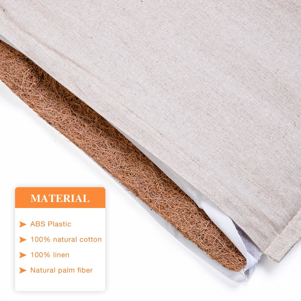 VÄKO™ — Tapis d'Acupression + Coussin en Lin Naturel | Set Relaxation Dos, Nuque & Pieds