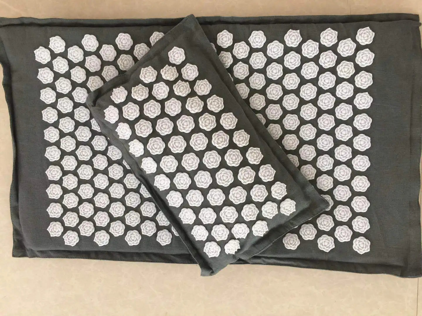 VÄKO™ — Tapis d'Acupression + Coussin en Lin Naturel | Set Relaxation Dos, Nuque & Pieds