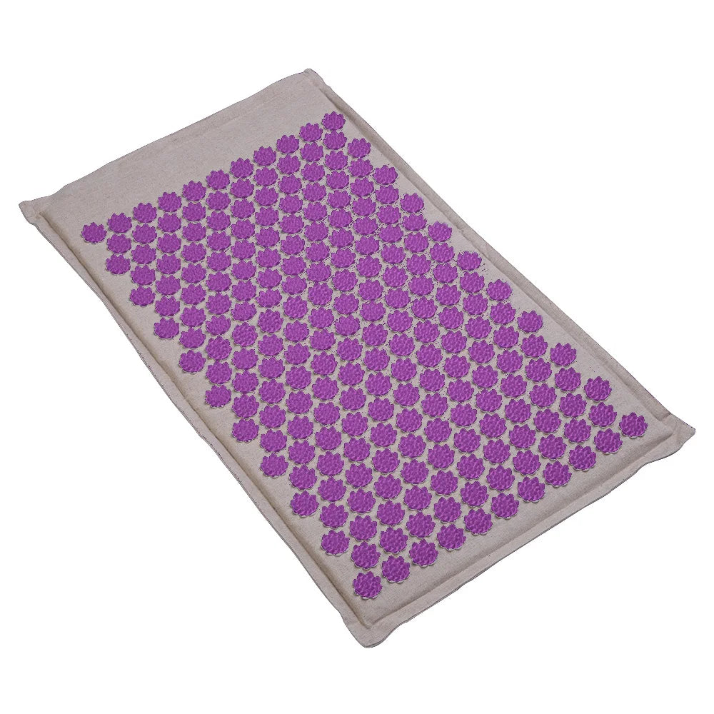 VÄKO™ — Tapis d'Acupression + Coussin en Lin Naturel | Set Relaxation Dos, Nuque & Pieds