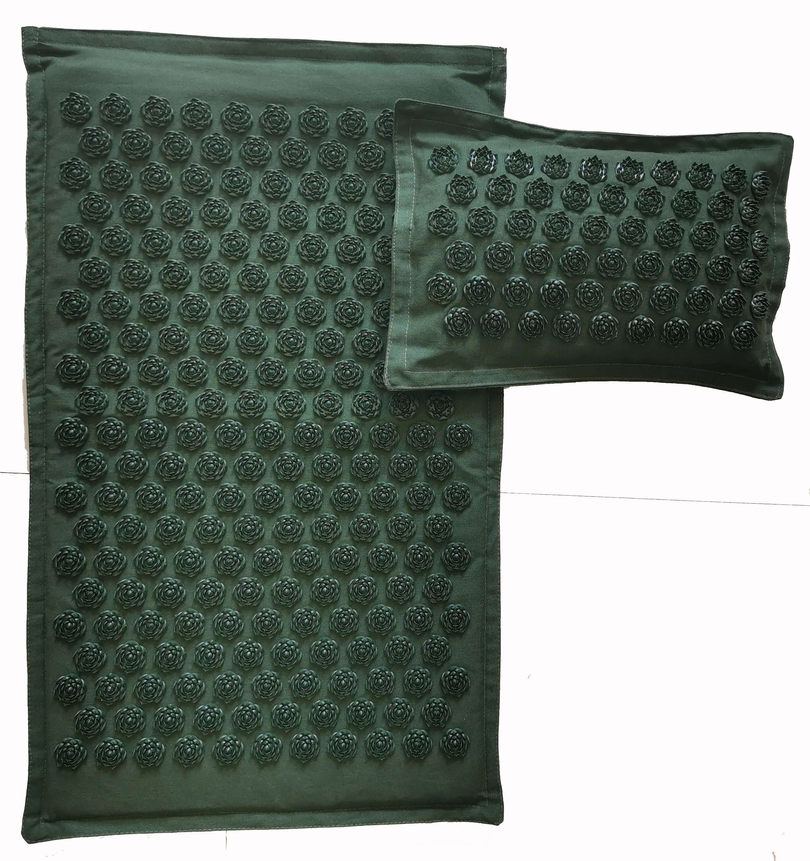 VÄKO™ — Tapis d'Acupression + Coussin en Lin Naturel | Set Relaxation Dos, Nuque & Pieds