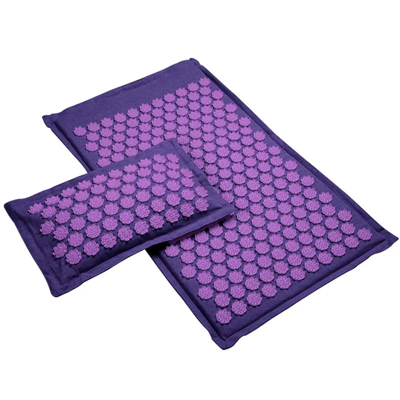 VÄKO™ — Tapis d'Acupression + Coussin en Lin Naturel | Set Relaxation Dos, Nuque & Pieds