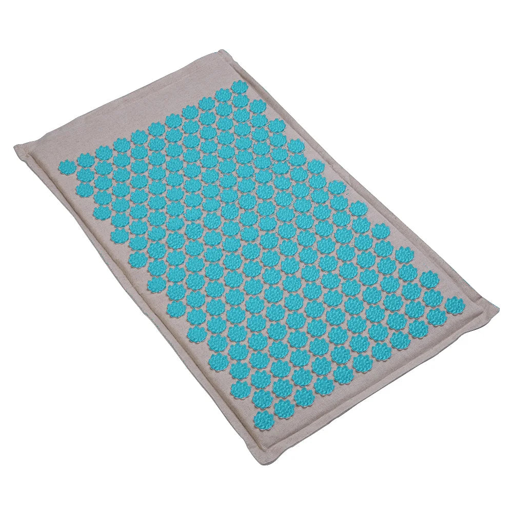 VÄKO™ — Tapis d'Acupression + Coussin en Lin Naturel | Set Relaxation Dos, Nuque & Pieds